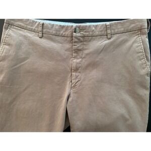 BALLIN Mens Khaki Chino Pants‎ 40x29 Pima Cotton Comfort Fit Stretch Trousers